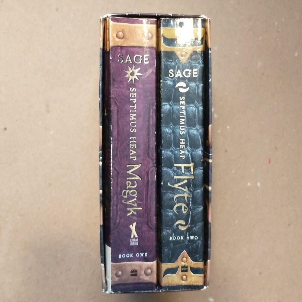Magyk and Flyte by Angie Sage. A Septimus Heap Series Box Set.